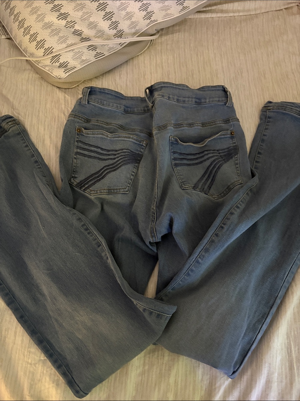 Kimes Ranch Women's Blue Boot Cut Jeans with Embroidered Back Pockets